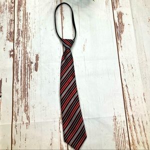 Sahara Club Neck Tie ZipUp Red & Black Sz 14in